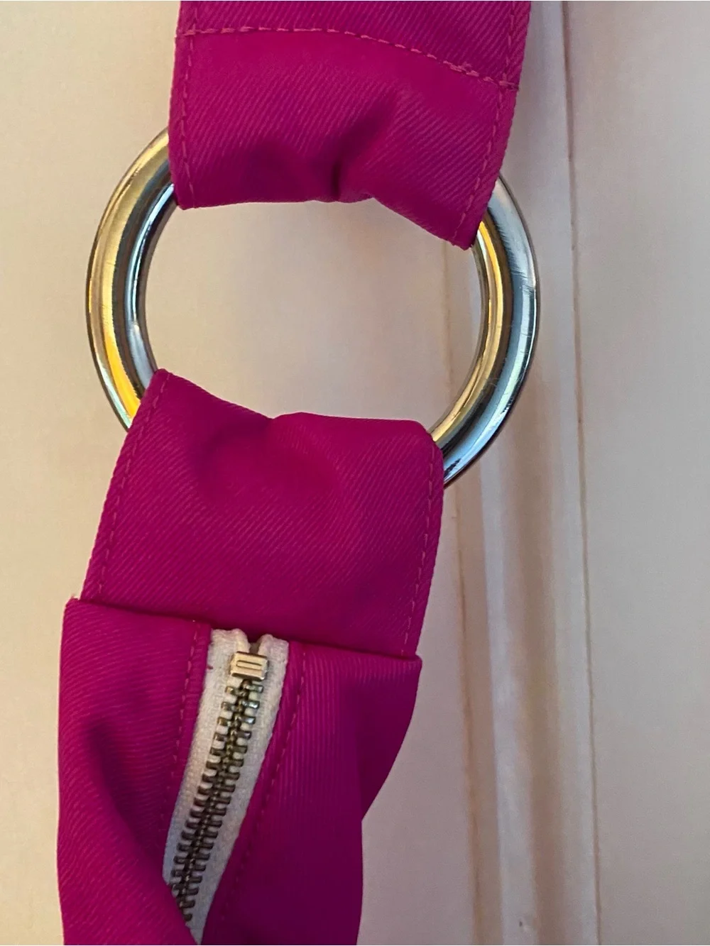 Lululemon Athletica Pink Shoulder Bag Nylon Polyester Zip pockets Sport Fitness
